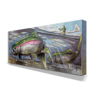 Rainbow and Nymphs: Metal Box Art Metal Box Wall Art Ed Anderson