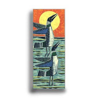 Loon Dance - Metal Box Art Metal Box Wall Art Shelle Lindholm