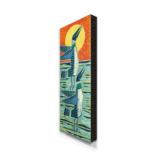 Loon Dance - Metal Box Art Metal Box Wall Art Shelle Lindholm