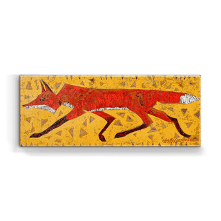 Red Fox - Metal Box Art Metal Box Wall Art Shelle Lindholm