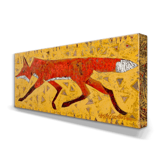 Red Fox - Metal Box Art Metal Box Wall Art Shelle Lindholm