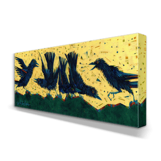 Ruffled Feathers - Metal Box Art Metal Box Wall Art Shelle Lindholm