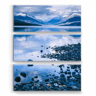 Lake McDonald: 3-Piece Metal Box Art Metal Box Wall Art John Lichtwardt