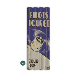 Pilots Lounge - Corrugated Metal Wall Art Corrugated Wall Art Meissenburg Designs