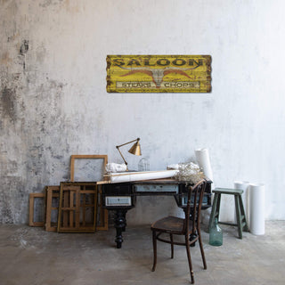Saloon, Steaks and Chops - Corrugated Metal Wall Art Corrugated Wall Art Marty Mummert Studio
