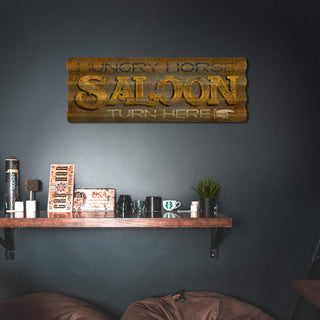 Saloon - Corrugated Metal Wall Art Corrugated Wall Art Marty Mummert Studio