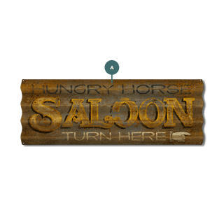 Saloon - Corrugated Metal Wall Art Corrugated Wall Art Marty Mummert Studio