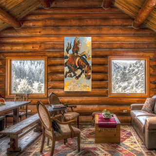 Bucking Bronco: Metal Box Art Metal Box Wall Art Ed Anderson