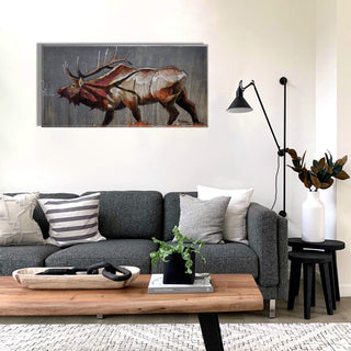 Elk Morning Bugle: Metal Box Art Metal Box Wall Art Ed Anderson
