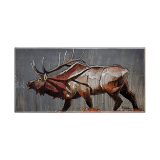 Elk Morning Bugle: Metal Box Art Metal Box Wall Art Ed Anderson