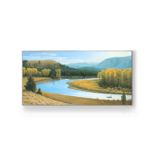 Blackfoot River - Metal Box Art Metal Box Wall Art Monte Dolack