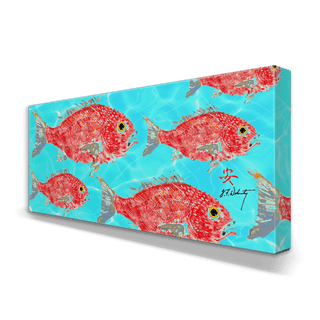 School of Red Snapper - Metal Box Art Metal Box Wall Art FishAye Trading Company