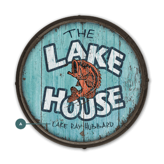The Lake House - Barrel End Wall Art Barrel End Wall Art Meissenburg Designs