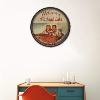 Where Every Day is an Adventure: Version 1 - Barrel End Wall Art Barrel End Wall Art Meissenburg Designs