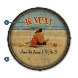 Memories You'll Treasure - Barrel End Wall Art Barrel End Wall Art Meissenburg Designs