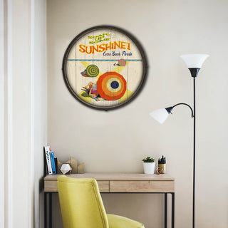 Soak Up Some Sunshine! - Barrel End Wall Art Barrel End Wall Art Meissenburg Designs