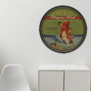 Hocky Players Club - Barrel End Wall Art Barrel End Wall Art Meissenburg Designs
