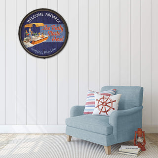 Welcome Aboard: Location Only - Barrel End Wall Art Barrel End Wall Art Meissenburg Designs