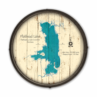Lake Art - Any Lake Available Wood & Metal Wall Art Lake Art