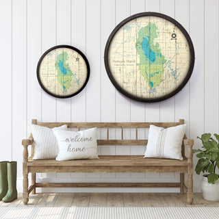 Horicon Marsh, Wisconsin on a Barrel End Barrel End Wall Art Lake Art