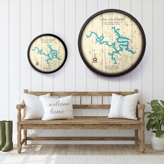 Lake of the Ozarks, Missouri on a Barrel End Barrel End Wall Art Lake Art