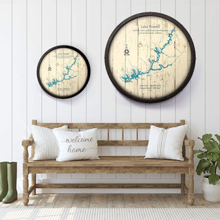 Lake Powell, Utah/Arizona on a Barrel End Barrel End Wall Art Lake Art