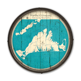 Martha’s Vineyardon a Barrel End Barrel End Wall Art Lake Art