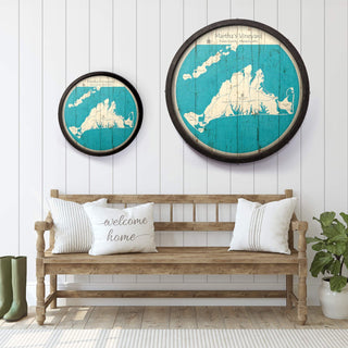 Martha’s Vineyardon a Barrel End Barrel End Wall Art Lake Art