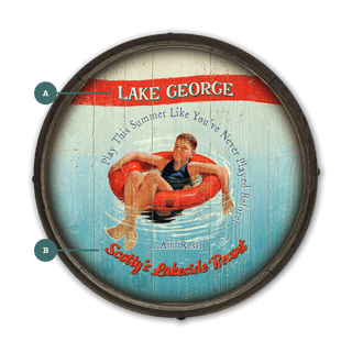 Play This Summer: Boy - Barrel End Wall Art Barrel End Wall Art Curtis Publishing