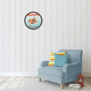 Play This Summer: Girl - Barrel End Wall Art Barrel End Wall Art Curtis Publishing