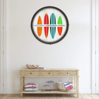 Beachside Boards - Barrel End Surf Art Barrel End Wall Art Meissenburg Designs