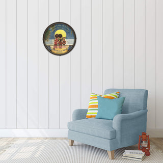 Stars and Hawaiian Moon - Barrel End Wall Art Barrel End Wall Art Meissenburg Designs