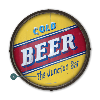 Have a Cold Beer - Personalized - Barrel End Wall Art Barrel End Wall Art Marty Mummert Studio