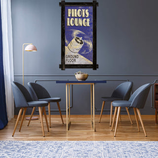 Pilots Lounge - Framed Wall Art Brick Ghost Wall Art Meissenburg Designs