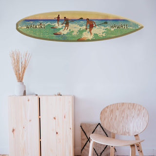 Riding the Waves: Paddle Edition - Surfboard Wall Art Surfboard Wall Art Meissenburg Designs