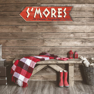 S'MORES Arrow - Wood Wall Decor Shaped Wall Art Meissenburg Designs