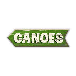 Canoe Arrows: Generic - Wood Wall Decor Shaped Wall Art Marty Mummert Studio Wood 36" x 10" Left