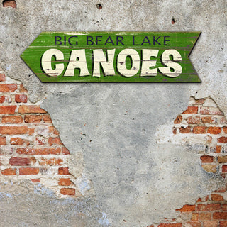 Canoe Arrows: Personalized - Wood Wall Decor Shaped Wall Art Marty Mummert Studio
