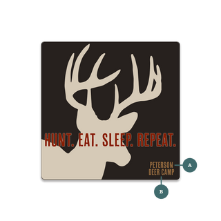 Hunt. Eat. Sleep. Repeat.: Personalized - Souvenirs & Gifts Souvenirs & Gifts Meissenburg Designs