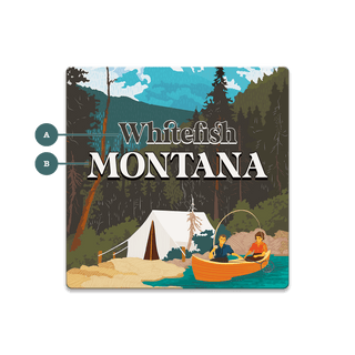 Camping Canoe Couple: Personalized - Souvenirs & Gifts Souvenirs & Gifts Meissenburg Designs