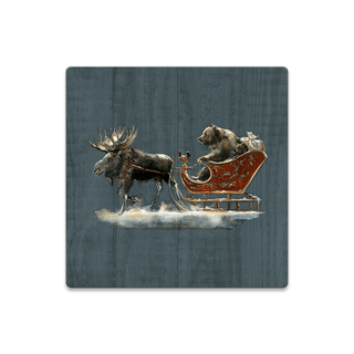 Santa Grizzly Sleigh with Moose: Generic - Souvenirs & Gifts Souvenirs & Gifts Marilynn Dwyer Mason