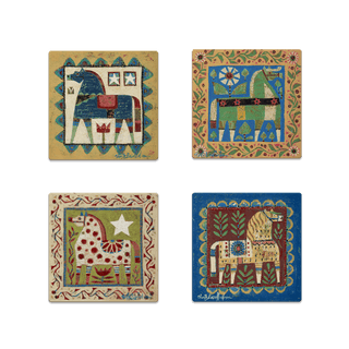 4-Piece Dala Horse Set - Souvenirs & Gifts Souvenirs & Gifts Shelle Lindholm