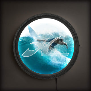 Hobie H Surfer - LED Barrel End Wall Art Barrel End Wall Art Hobie