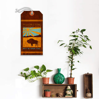 Where the Buffalo Roam - Luggage Tag Luggage Tag Wall Art Meissenburg Designs