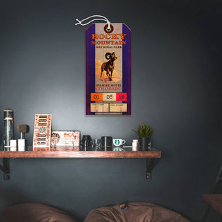 Rocky Mountain National Park: Stanley Hotel - Luggage Tag Luggage Tag Wall Art Meissenburg Designs