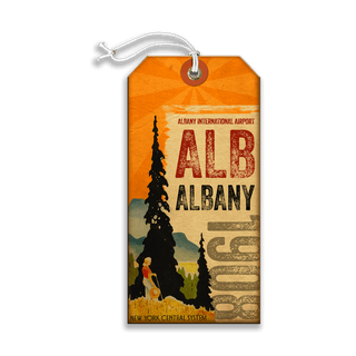 Albany International Airport - Luggage Tag Luggage Tag Wall Art Meissenburg Designs