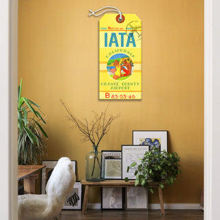 Orange County Airport, California - Luggage Tag Luggage Tag Wall Art Meissenburg Designs