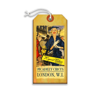 Regent Palace Hotel - Luggage Tag Luggage Tag Wall Art Meissenburg Designs