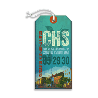Charleston International Airport - Luggage Tag Luggage Tag Wall Art Meissenburg Designs
