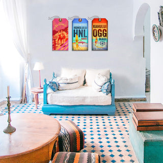 Honolulu Surfers Luggage Tag Luggage Tag Wall Art Meissenburg Designs
